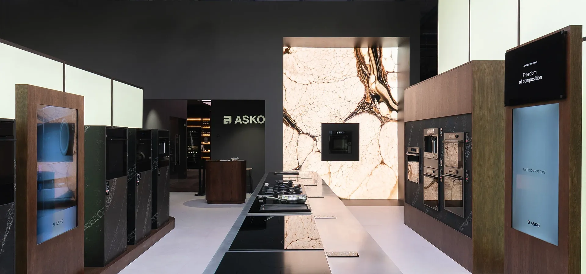 The ASKO exhibition space at a trade fair The ASKO exhibition space at a trade fair