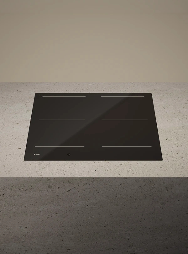 ASKO induction hob on a stone countertop ASKO induction hob on a stone countertop